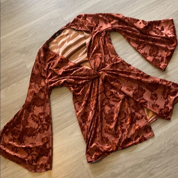 ASOS velvet plunge dress